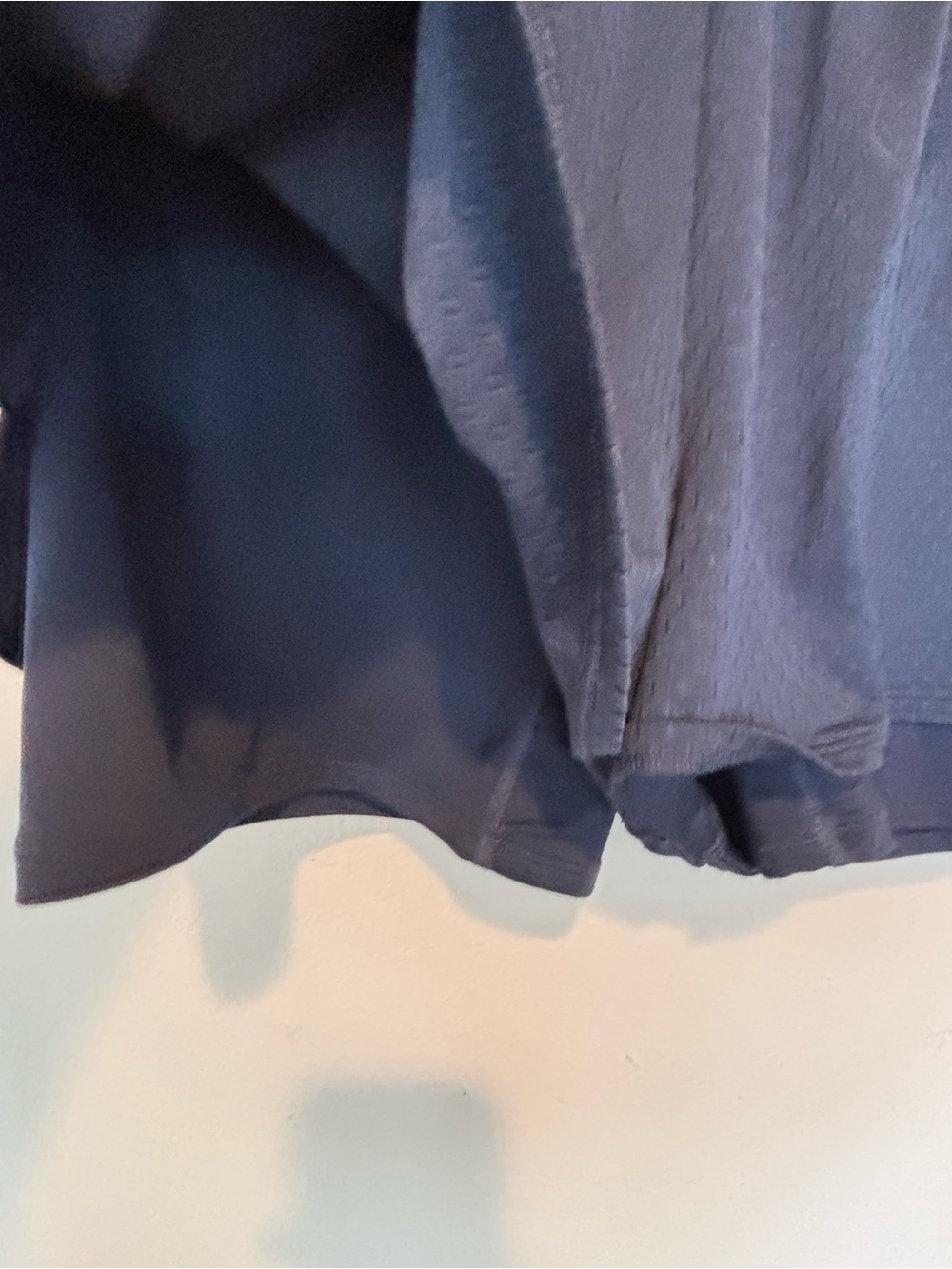 Nike Women's Navy Double-Layer Running Shorts - Picture 3 of 5
